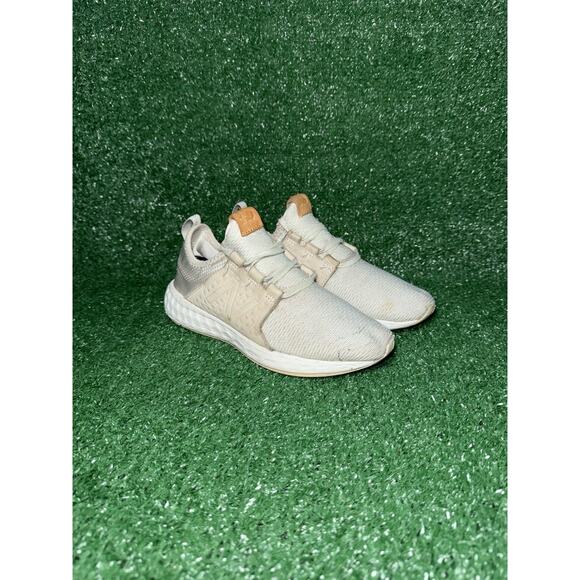 New Balance Women’s Fresh Foam Cruz Beige Running Shoes Athletic Sneakers Size 7 - Picture 2 of 8